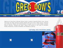 Tablet Screenshot of gregdowsdojo.com